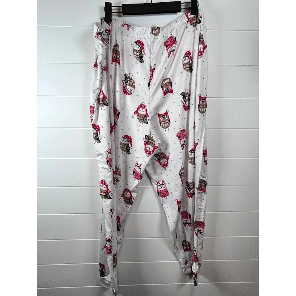 Secret Treasures Pajama Set Women's 3X‎ (22-24W)Owl Print Long Sleeve Top Pants